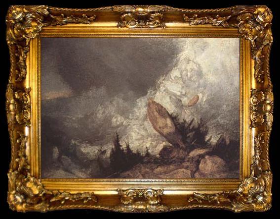 framed  Joseph Mallord William Turner Avalanche in the Grisons (mk10), ta009-2